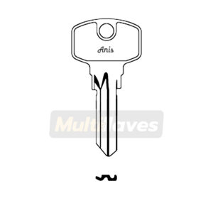 1000 anis cabeza grande tipo yale original metal